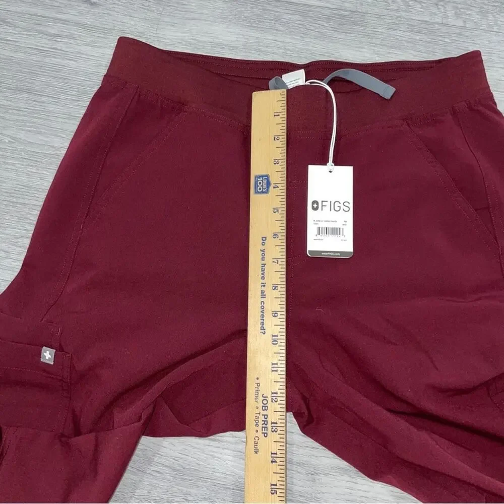 FIGS Technical Collection Axim Scrub Pants Size M Men's Red Nurse Medical T2001